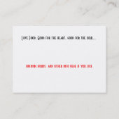 愛食糧名刺の概念 名刺 (裏面)