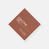 愛飲で燃えたオレンジ結婚色 スタンダードカクテルナプキン (角)