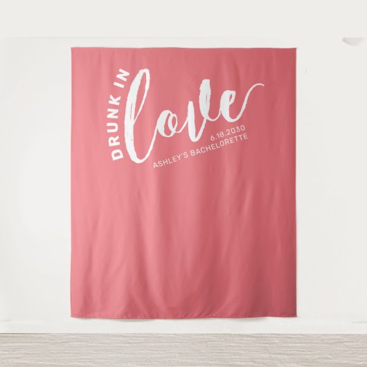 愛飲のバチェロレッテ歓迎 タペストリー (正面)