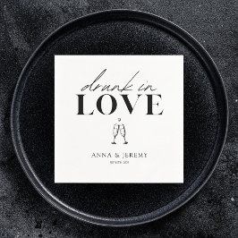 愛飲の結婚ブライダルシャワーで スタンダードカクテルナプキン