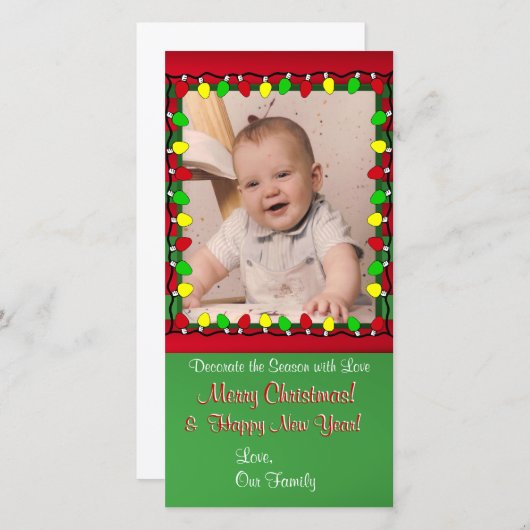 愛飾/写真あいさつカード付き シーズンカード (正面/裏面)