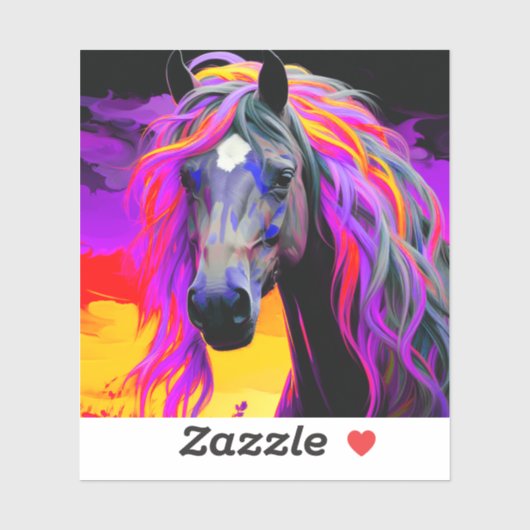 愛馬のアートワーク シール (シート)