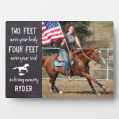 愛馬の名言 馬の追悼記念 フォトプラーク (正面)