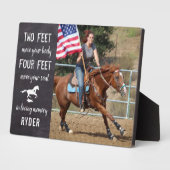 愛馬の名言 馬の追悼記念 フォトプラーク (側面)