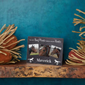 愛馬の思い出 馬の記念品 フォトプラーク (側面)