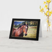 愛馬の紛失悔やみや弔慰 カード (黄色い花)