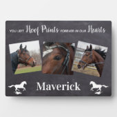愛馬の追悼ギフト 馬のメモリアル フォトプラーク (正面)
