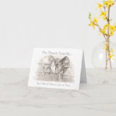 愛馬アットピース獣医の同情カード カード (黄色い花)