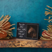 愛馬メモリアルギフト写真 フォトプラーク (側面)