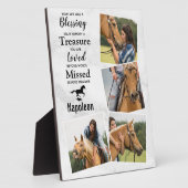 愛馬メモリアルフォトコラージュ フォトプラーク (側面)