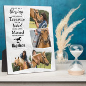 愛馬メモリアルフォトコラージュ フォトプラーク (側面)