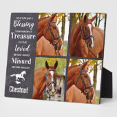 愛馬追悼記念品 馬の死 哀悼記念品 フォトプラーク (側面)