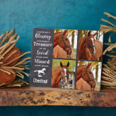 愛馬追悼記念品 馬の死 哀悼記念品 フォトプラーク (側面)