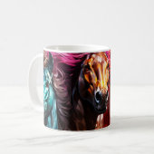 愛馬 コーヒーマグカップ (正面左)