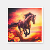 愛馬 スタンダードカクテルナプキン (正面)