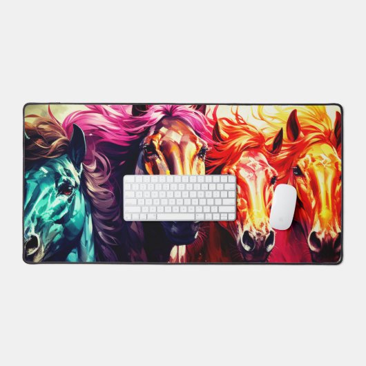 愛馬 デスクマット (キーボード&マウス)