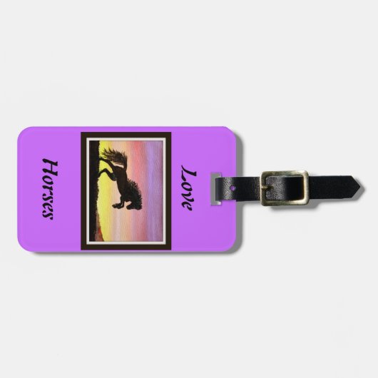 愛馬 ラゲッジタグ (正面横)