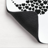 愛髭のハート マウスパッド (コーナー)