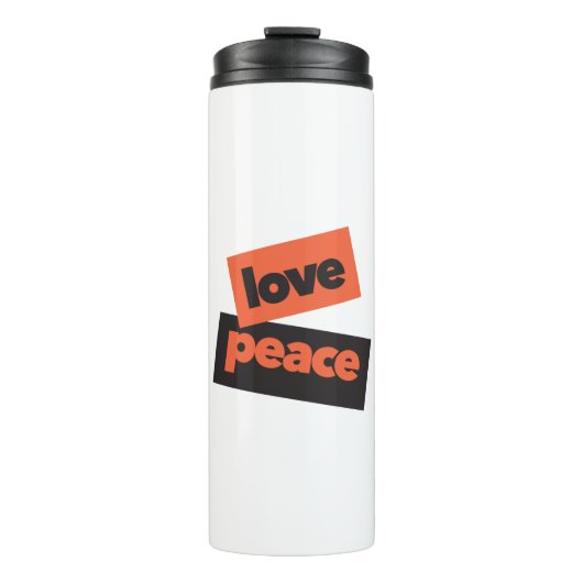 愛鮮やか平和の都市デザイン,はっきりした,シンプル，愛の平和 タンブラー (正面)