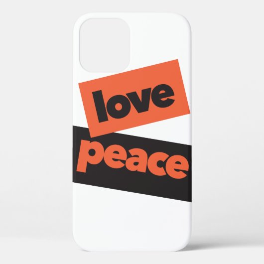 愛鮮やか平和の都市デザイン,はっきりした,シンプル,愛の平和 Case-Mate iPhoneケース (裏面)