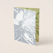 愛鳥およびインコ-銀 箔カード (正面)