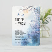 愛鳥とさくらんぼ花 招待状 (スタンド正面)