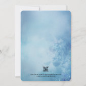 愛鳥とさくらんぼ花 招待状 (裏面)