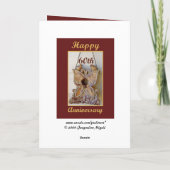 愛鳥とのお母さんおよびパパ第60記念日 カード (裏面)