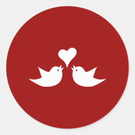 愛鳥とハート結婚の連携 ラウンドシール
