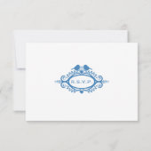 愛鳥のつる植物パターンR.S.V.P. 出欠カード (裏面)