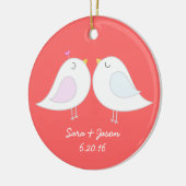 愛鳥のオーナメント セラミックオーナメント (左)