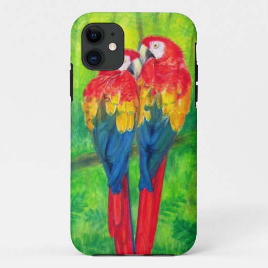 愛鳥のコンゴウインコはiPhone 5の場合をオウム返しします Case-Mate iPhoneケース (裏面)