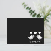 愛鳥のサンキューカード(黒) サンキューカード (スタンド正面)