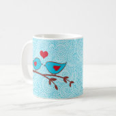 愛鳥のマグ コーヒーマグカップ (正面左)
