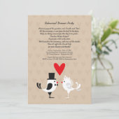 愛鳥のリハーサルの夕食のパーティの招待状 招待状 (スタンド正面)