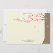 愛鳥のヴィンテージのおりの桜の保存の日付 セーブザデート (裏面)