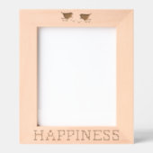 愛鳥の幸せがエッチングされたフレーム レーザー彫刻フレーム (正面)