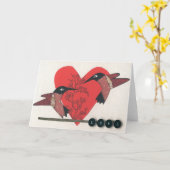 愛鳥の挨拶状 カード (黄色い花)