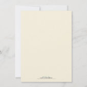 愛鳥の枝結婚式招待状(水) 招待状 (裏面)