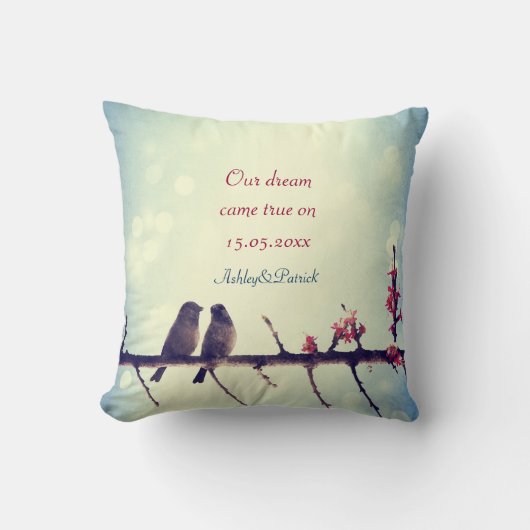 愛鳥の物語2の結婚式の引き出物 クッション (正面)