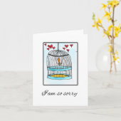 愛鳥の紛失、ペットの同情カード カード (黄色い花)