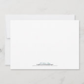 愛鳥の結婚式招待状(海軍) 招待状 (裏面)