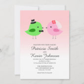 愛鳥の結婚 招待状 (正面)