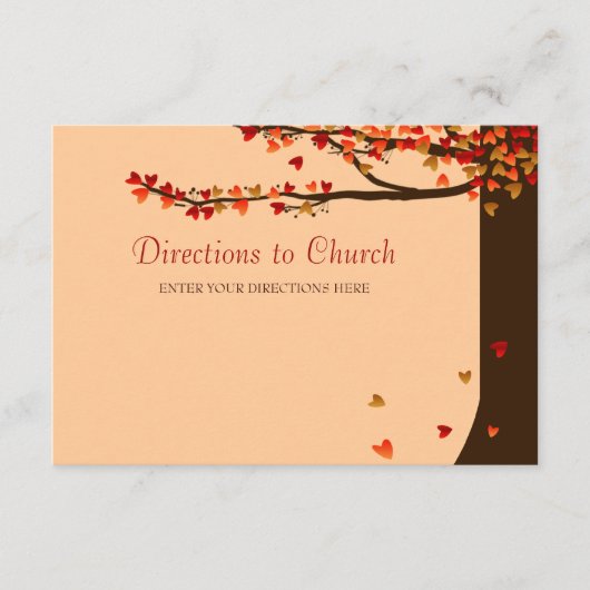 愛鳥の落ちるハートの方向カード エンクロージャーカード (正面)