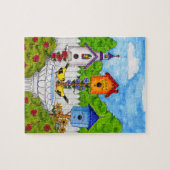 愛鳥の鳥の家のパズル ジグソーパズル (横)