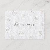 愛鳥の黒のぽっちゃりした名刺 名刺 (裏面)