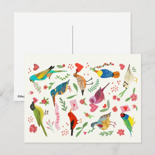 愛鳥はがき ポストカード (正面/裏面)