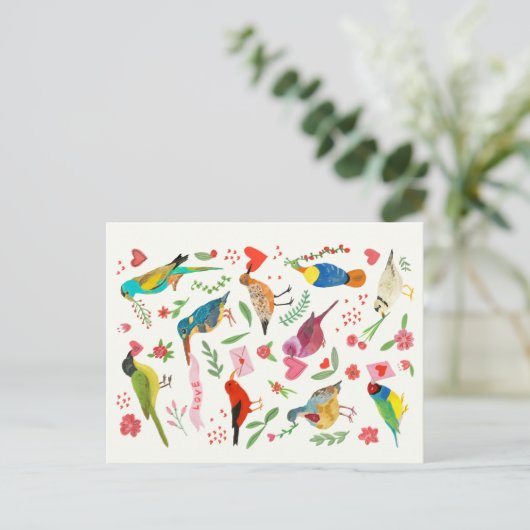 愛鳥はがき ポストカード (スタンド正面)