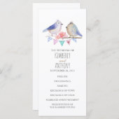 愛鳥カップルの結婚式 プログラム (正面/裏面)