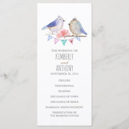 愛鳥カップルの結婚式 プログラム